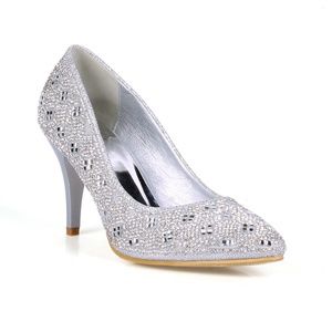 Rosario-01 Rhinestone Women's High Heel Pumps